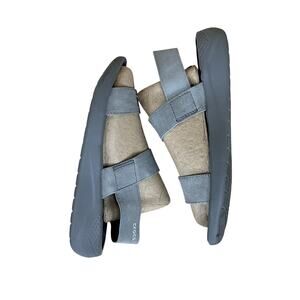 Crocs LiteRide Shoes Sandals Women 7 Gray Strappy Comfort Slip On Summer 205106